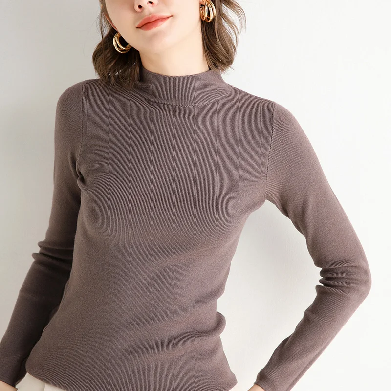 

adohon 2020 woman winter 100% Cashmere sweater autumn knitted Pullovers High Quality Warm Female thickening Turtleneck