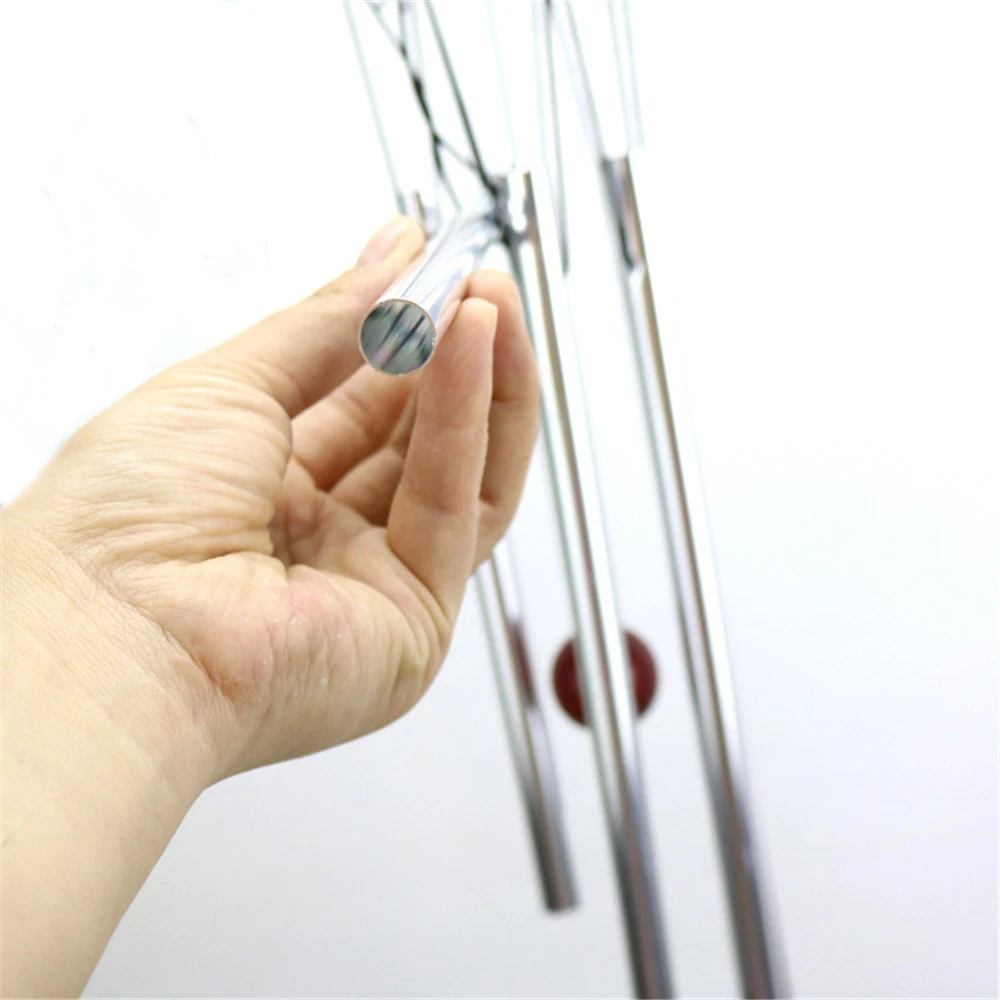 

Vintage Natural Wood 6 Tubes Wind Chimes Hanging Bells Living Bed Home Girls Room Decor Redwood Wind Bells Yard Garden Ornament