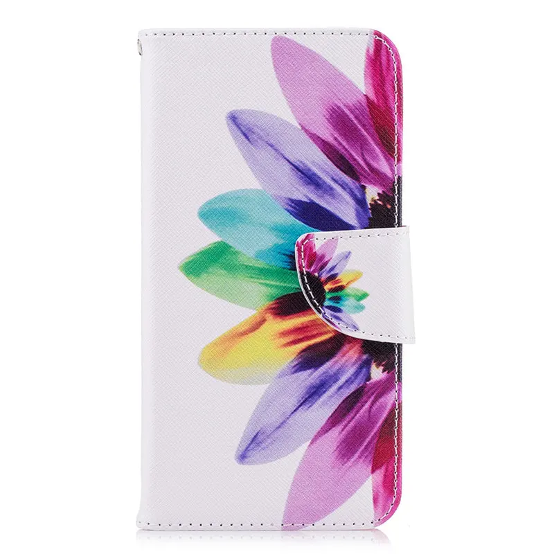 Sunflower X Чехол для телефона с откидной крышкой чехол для LG G7 ThinQ G6 мини G5 Q6 K7 K8 K10 V20 V30 Stylo4 G3 сливовое дерево чехол-кошелек кожаный мешок D07Z - Цвет: Sunflower X