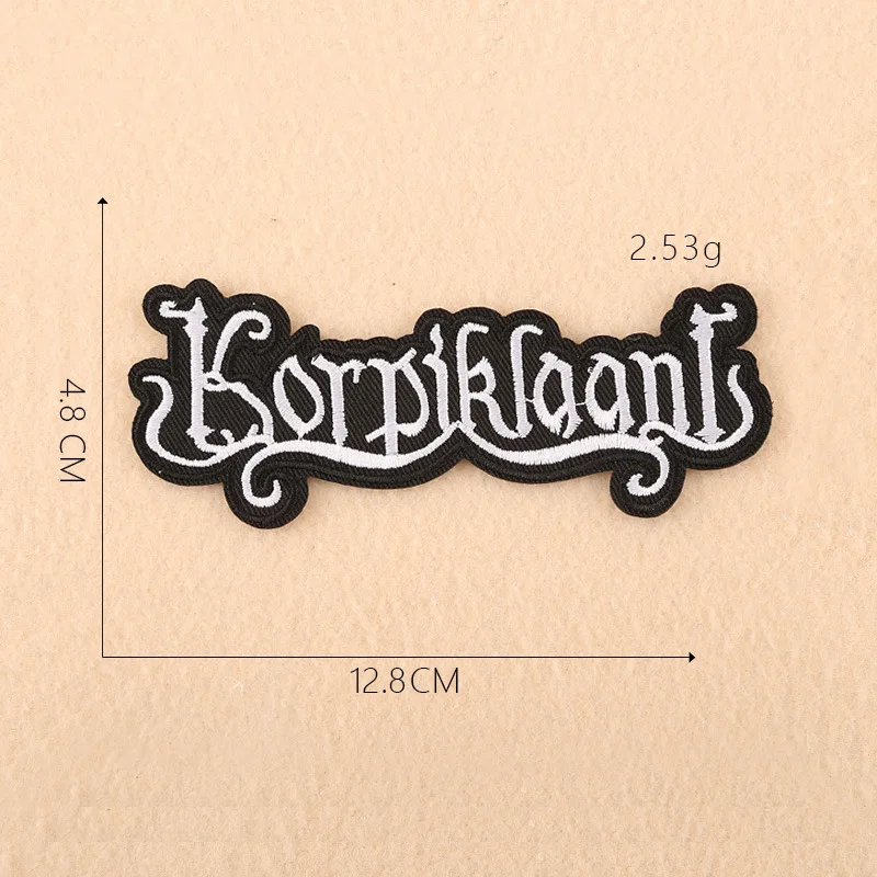 

Embroidery Label DIY Clothing Accessories Patch Embroidered Sewing Applique Fabric Stickers English Letters Badge Apparel Cloth