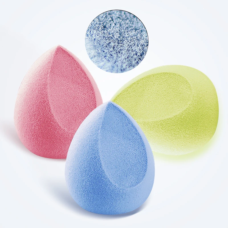 

Microfiber Fluff Surface Cosmetic Puff Velvet Makeup Sponge Powder Foundation Concealer Cream Make Up Tool 2020 New