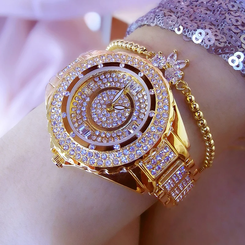 Часы наручные женские с браслетом из нержавеющей стали под розовое золото |