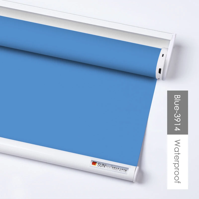 blue-3914 Sunfree интеллектуальные электрические рольставни DC 5 в беспроводной литиевый аккумулятор жиронепроницаемый, водонепроницаемый автоматический рольставни для офиса/дома - Цвет: blue-3914