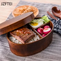 japanese style boat with lid insulated portable picnic oval lunchbox snack box for kids bento lunch container organizer kitchen