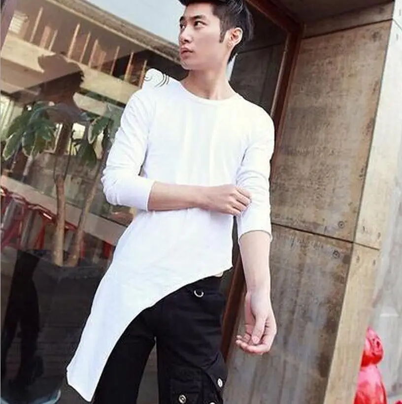 

Size Men Lager Clothing Free Shipping The New Korean Version Of Long-sleeved Slim T-shirt / S-3xl