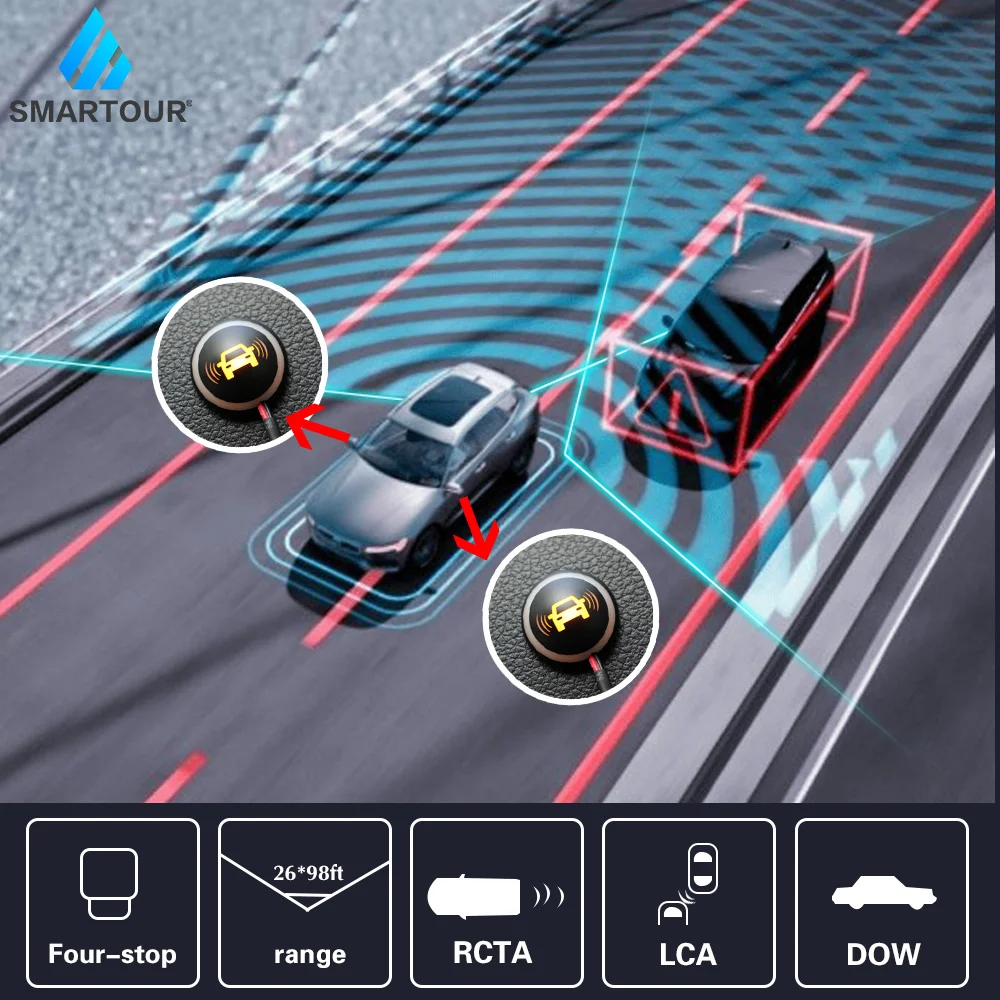 

Smartour Millimeter Wave Radar Blind Spot Detection System BSD BSM BSA Microwave Radar Blind Spot Monitoring Variable