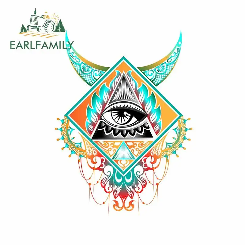 EARLFAMILY 13 см x 9 8 для глаз Провиденса автомобильные аксессуары наклейки устойчивые