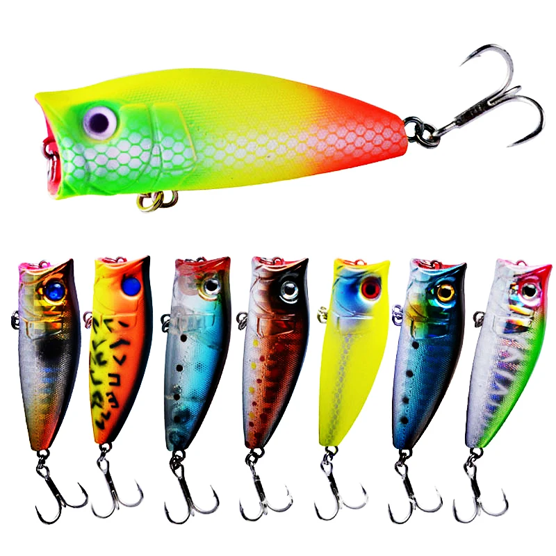 

POETRYYI 2021 новые рыболовные приманки мини микро-Поппер 5,7 см 7 г Джеркбейт окунь Щука каркбейт искусственная жесткая приманка