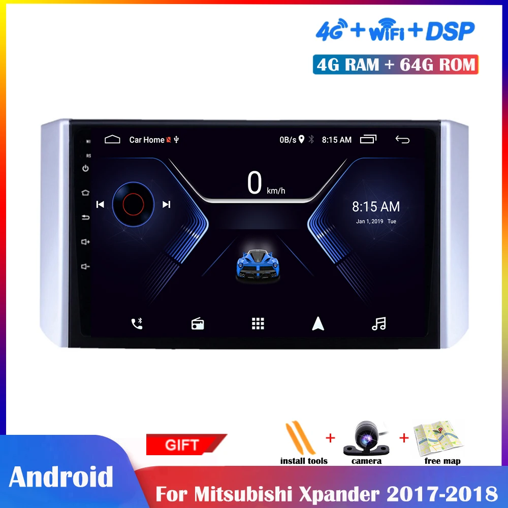 

9 Inch Android Multimedia Player For Mitsubishi Xpander 2017-2018 Car Radio Stereo Navigation DSP IPS Touch Screen