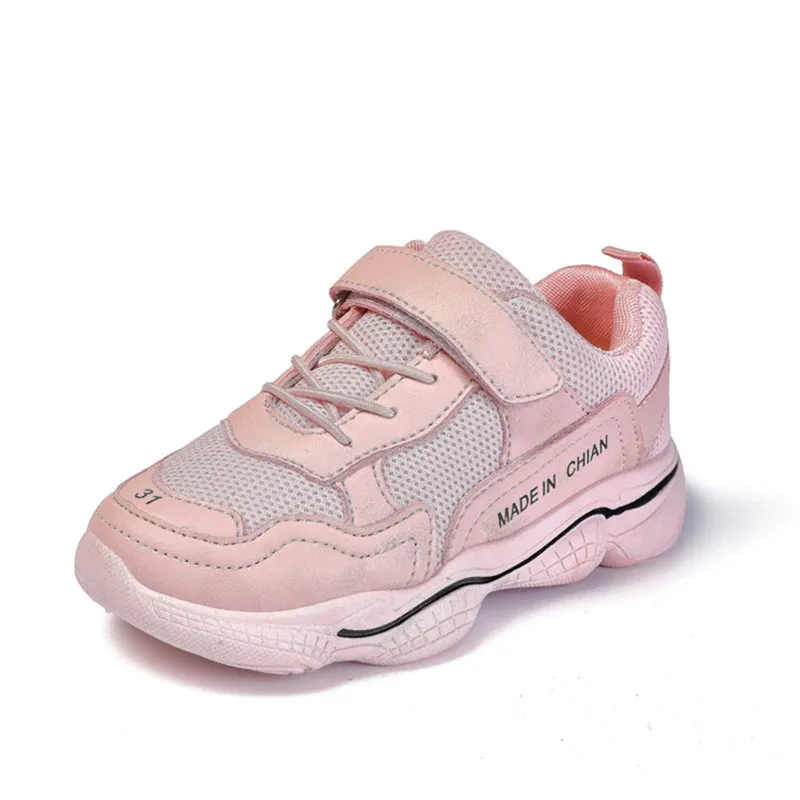 Pink Tenis Masculino; детская обувь; кроссовки для девочек; Basket Enfant Kinder Schoenen Sapatilha Infantil Menina ayakaabi; детская парусиновая обувь - Цвет: Pink