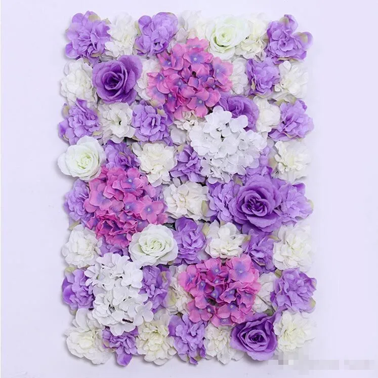 

64*40CM Hot Sale Cheap Christams Festive Party Wedding Stage Artificial Befutiful Silk Flower Wall Backdrop Decorative Flower