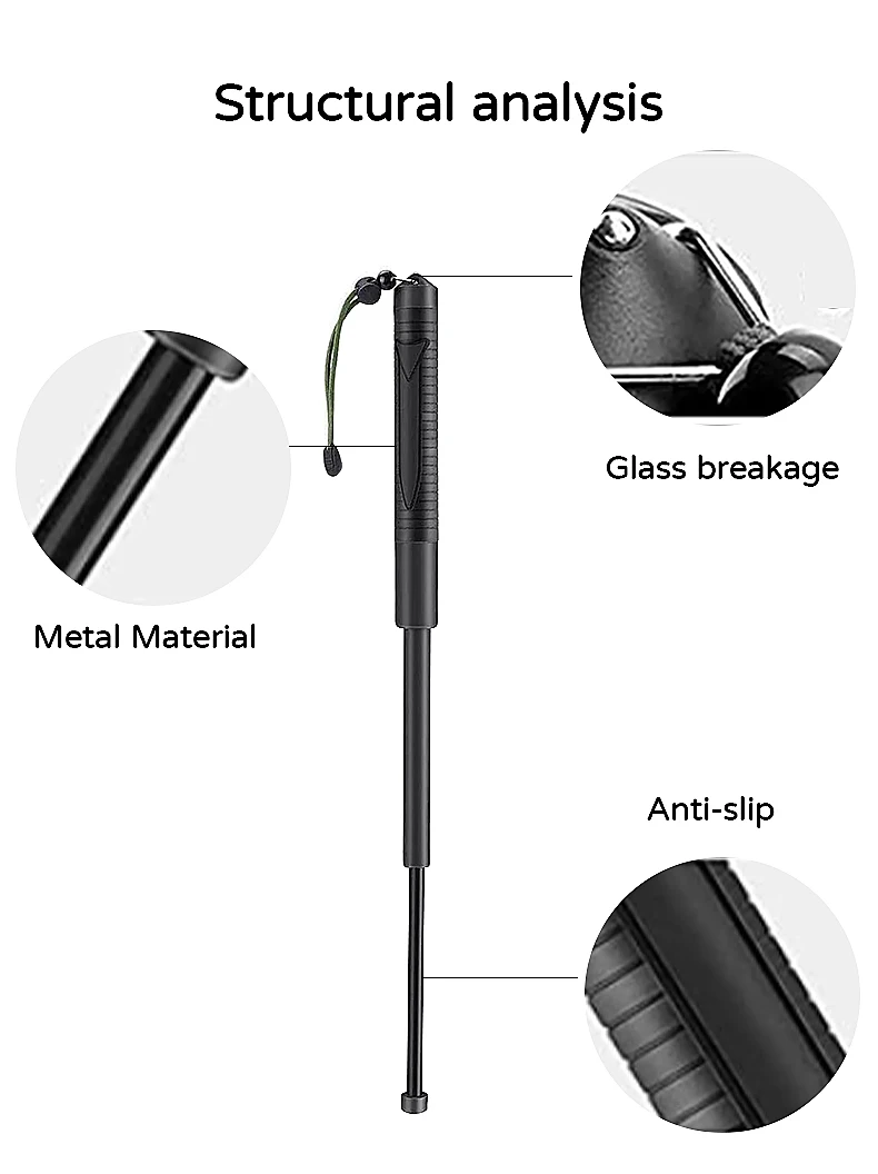 

Adjustable Telescopic Hiking Poles 55/64cm Ultralight Wild Survival Supplies Trekking Pole Hiking Non-slip Stick Walking Sticks