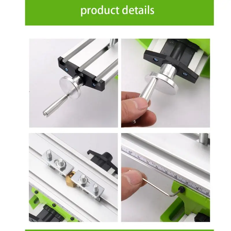

Mini Precision Milling Machine Multifunctional Worktable Adjustment Positioning Cross Bench Drill Vise Fixture Table Tool
