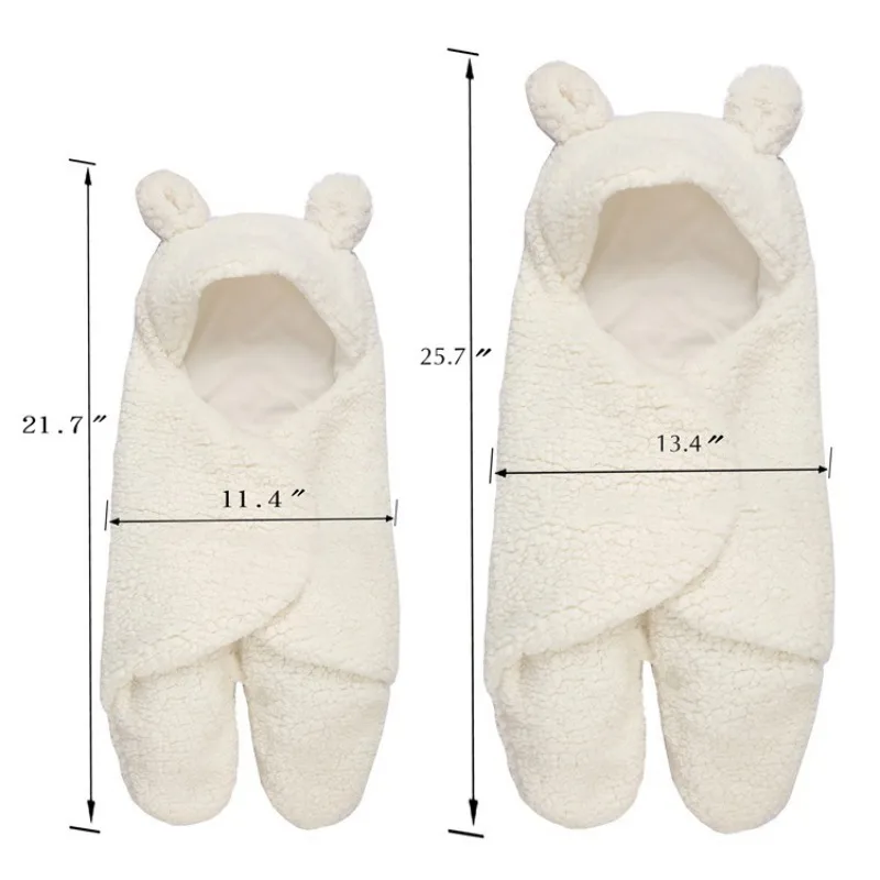 

Winter Newborn Baby Swaddle Wrap Cotton Warm Soft Infant Blanket & Swaddling Cartoon Wrap Blanket Sleepsack Y13