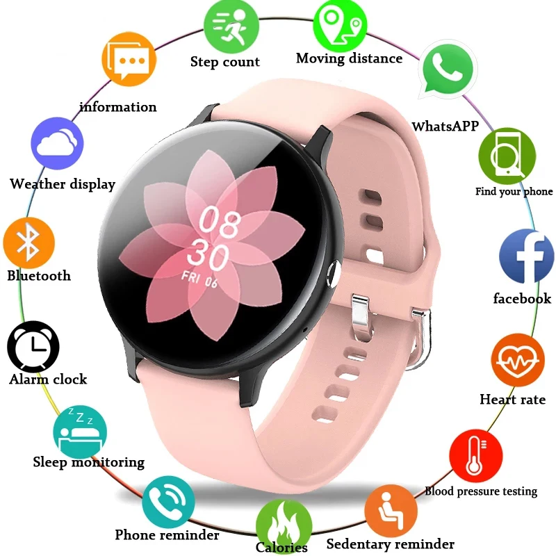 

Woman Bluetooth Phone Smart Watch Women Waterproof Sports Fitness Watch Health Tracker 2020 New Music Player smartwatch Men+Band