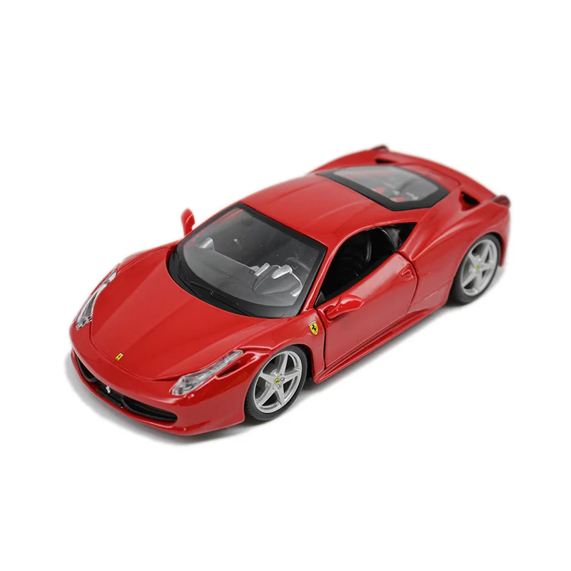 Bburago 1:24 Феррари 458 красный автомобиль модель для литья под давлением из металла