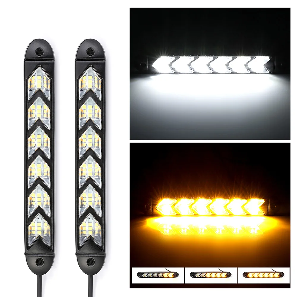 2 шт Автомобильный светодиодный дневной светильник Универсальный