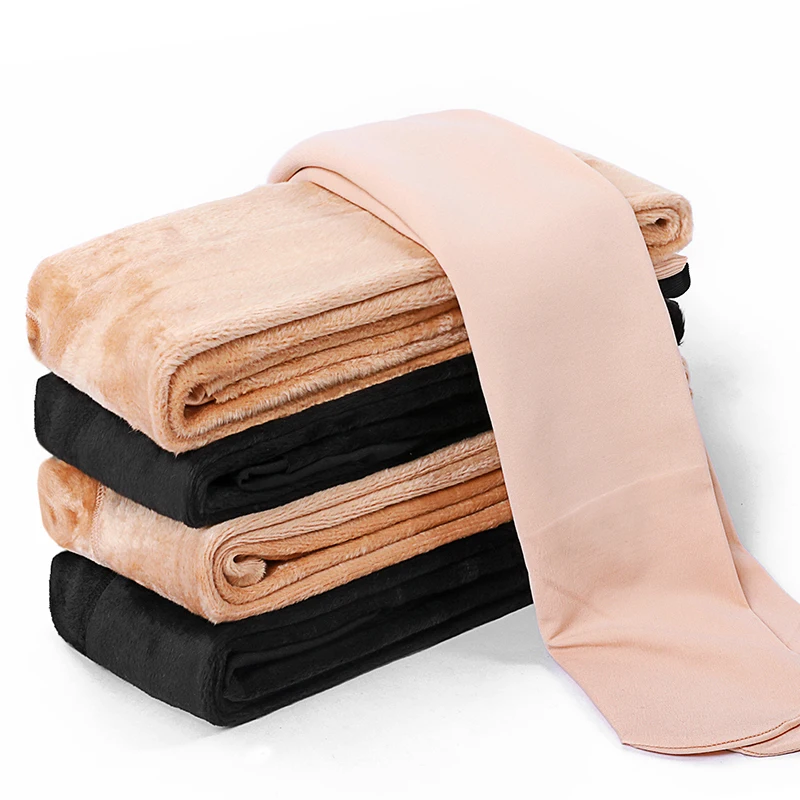 

Black Warm Pants Winter Skinny Thick Velvet Fleece Girls Leggings Women Trousers Cashmere Pants For Women Leggings High Stretch
