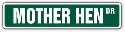 

Metal Signs,Road Street Sign,Thick Tinplate Print Poster,MOTHER HEN chicken eggs ranch farm gift Wall Decor,