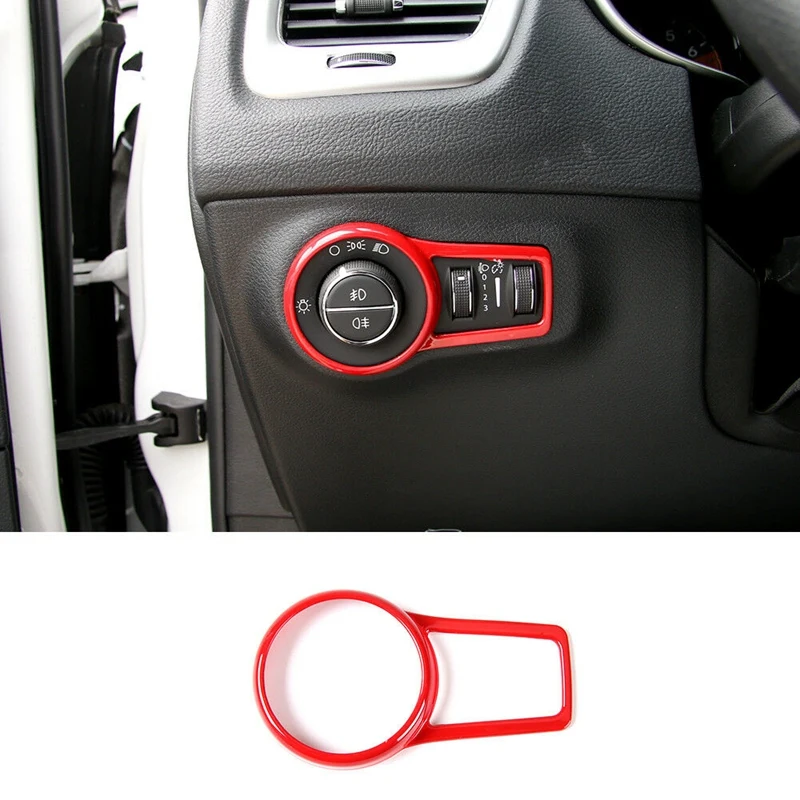 Красная передняя фара лампа переключатель панель Декор накладка рамка для Jeep