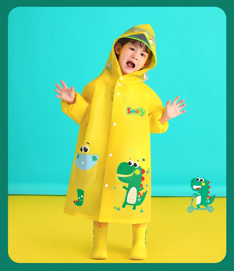 

Children's Raincoat Girls' Kindergarten Children's Primary School Students Child Baby Poncho Thickened Boys' Suit Waterproof