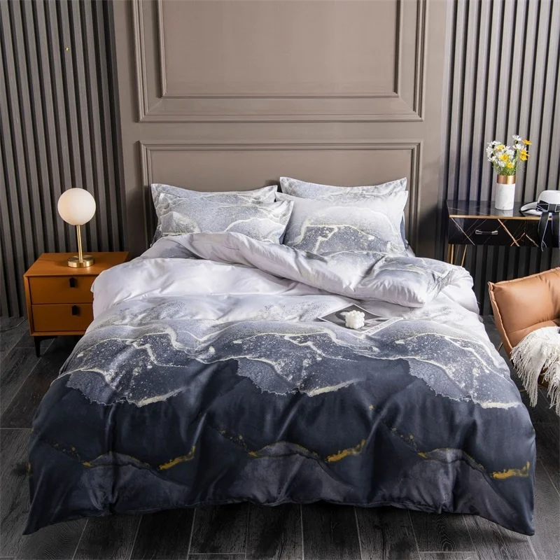 

Bedding Set Size Bedclothes Duvet Covers Set Quilt Cover Home Textiles No Bed Bedspread Decorative Pillow Case Plaid Bedspreads