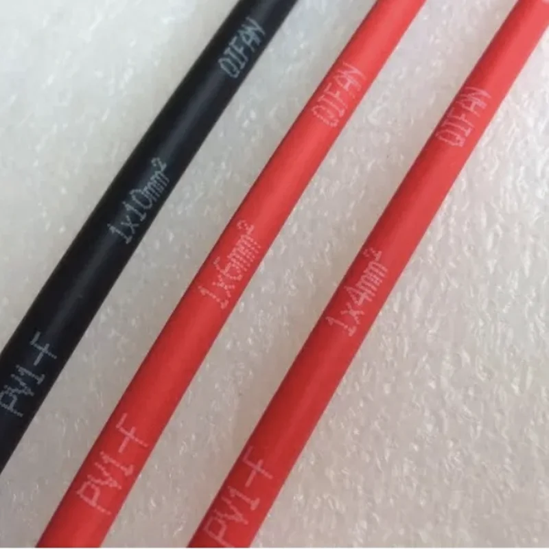 Солнечный Кабель 14AWG 2 5 мм² 1 м/2 м/3 м/5 м красный или черный PV-кабель медный