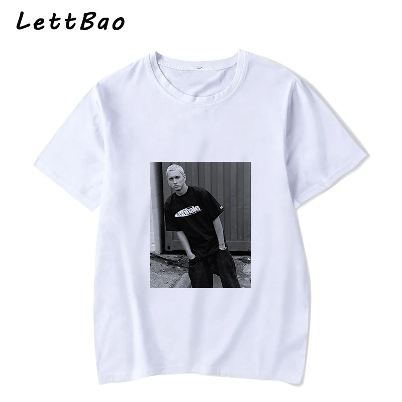 Футболка Eminem Мужская в стиле унисекс смешная тенниска из 100% хлопка хип хоп топ