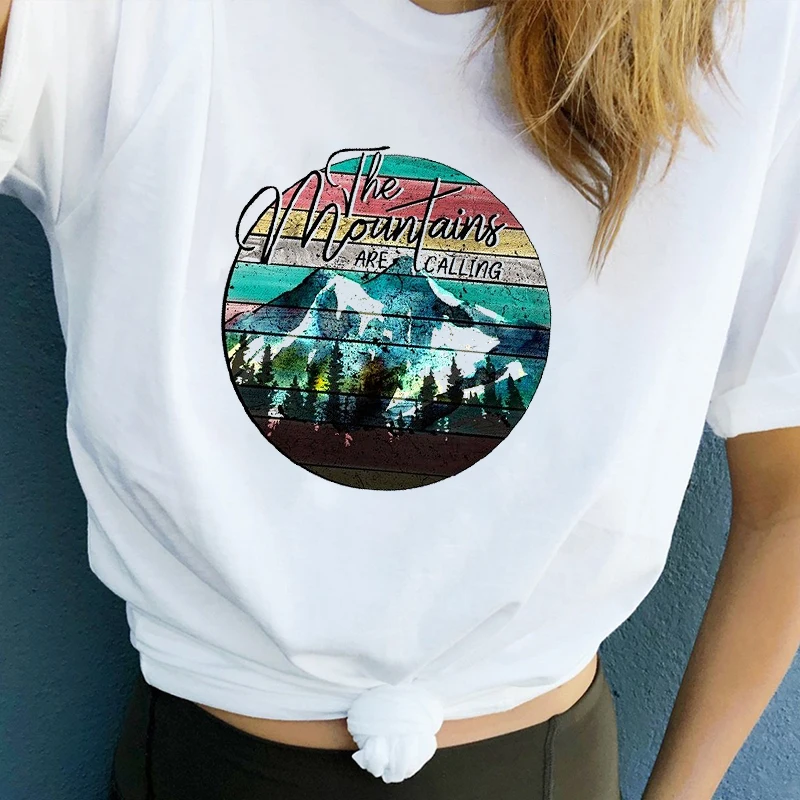 Женская летняя одежда Модный женский топ с принтом волны солнца океана