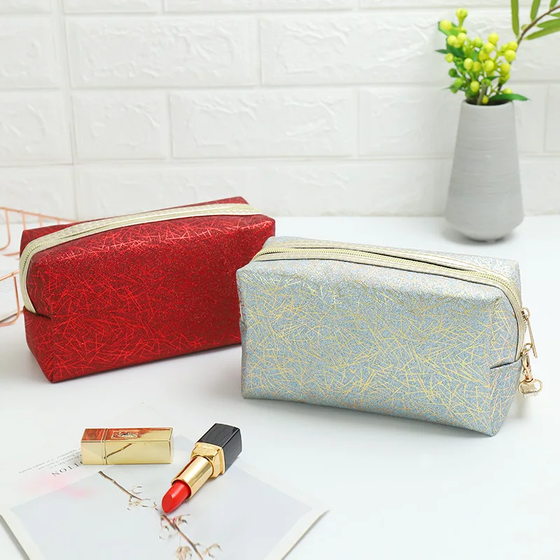 Косметички с лазерной вспышкой и клапаном голографические дорожные сумки для