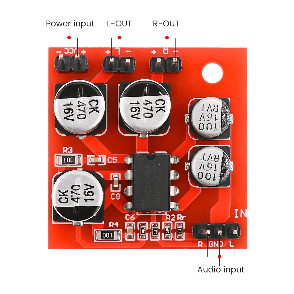 AIYIMA Mini TDA2822 усилитель мощности аудиоплата 2 0 стерео звуковой для колонки костной