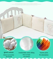 6 piece set of bear bed surrounding crib surrounding anti collision surrounding barrier baby child protective bedding