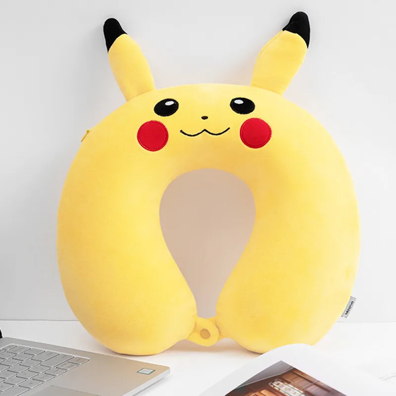 

Pokémon Anime Pikachu Plush U Neck Plush Toy Kawaii Elf Memory Foam Neck Pillow Gift For Girlfriend And Child