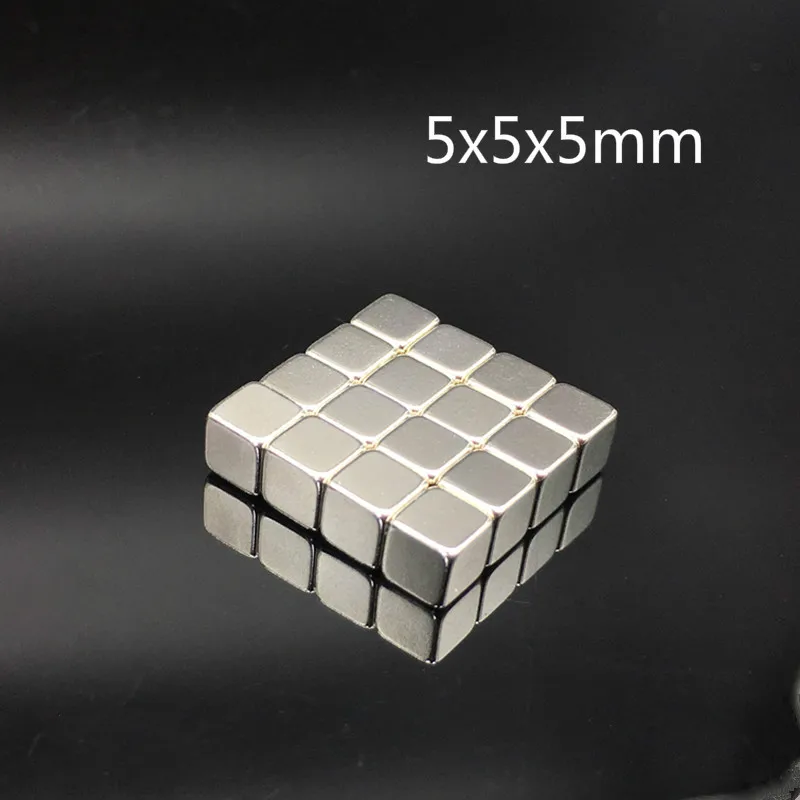 

50/100pcs 5x5x5mm magnet Strong Rare Earth Block square Neodymium Magnets Permanete