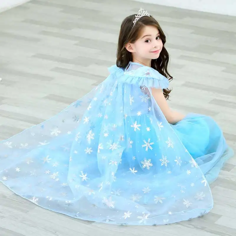 

Girls Princess Dress Snow Queen Dance Tutu Dress With Necklace Bracelet Earring Party Costume Anime Costume