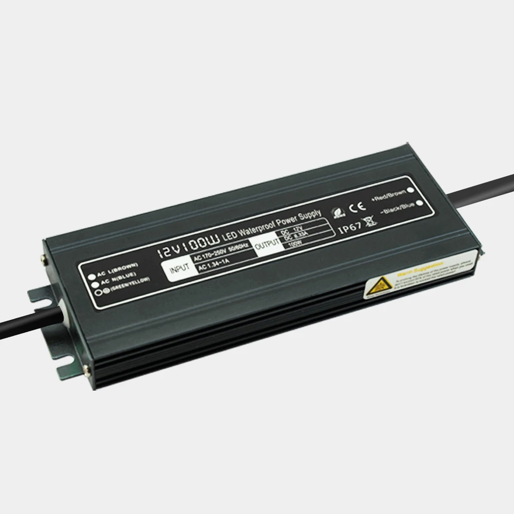 Светодиодный водонепроницаемый импульсный источник питания AC220V к DC12V8.3A100WC