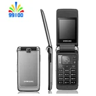 Восстановленный Оригинальный разблокированный сотовый телефон-раскладушка Samsung S3600 с камерой 1,3 МП четырехдиапазонный GSM 2G