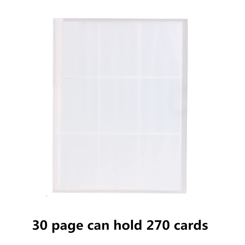 

30/60 card slot Transparent Card Collection Binder Pocket Trading Card Binder For Card Collection,Album for small photos