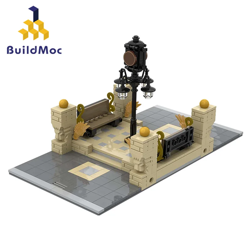

London Street Lights 41731 Modular City Inbetween - Clock Square connection Building Blocks Bricks Playgame Girl Toys