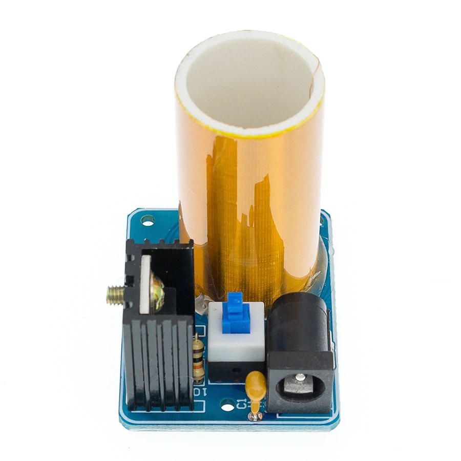 1PCS BD243 Mini Tesla Coil Kit Magic Props DIY Parts Empty Lights Technology Diy Electronics BD243C | Электронные компоненты и