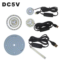 dc5v dimmable led chips 5730 smd led lamp 5w 6w 10w led light beads white warm white diy light adjustable led bulb usb dimmer