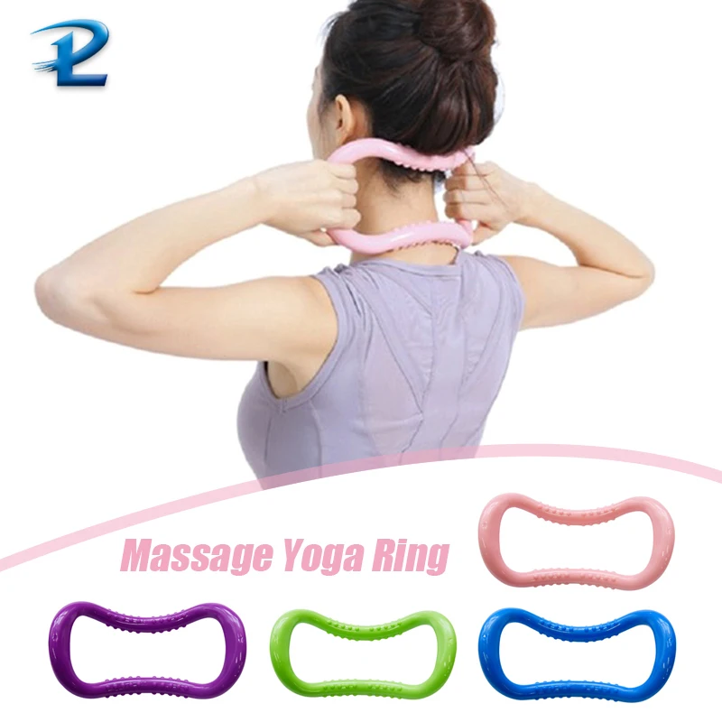 Yoga circle Pilates fascia stretch muscle relaxation thigh abdomen and leg exercise acupuncture yoga ring | Спорт и развлечения