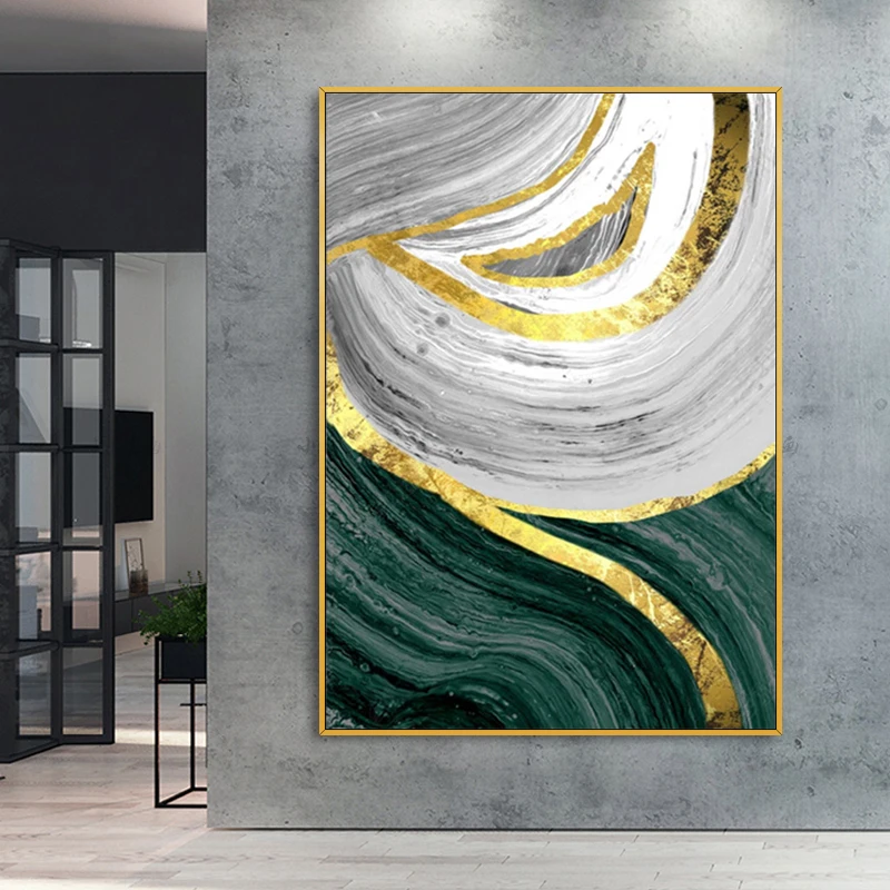 

Hand-painted Oil Paintings Modern Abstract Lines Light Luxury Home Entrance Hallway Hallway Living Room Backdrop Decorative Pain