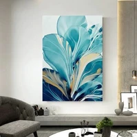 abstract leaves modern decorative picture canvas wall art poster for living room office decor