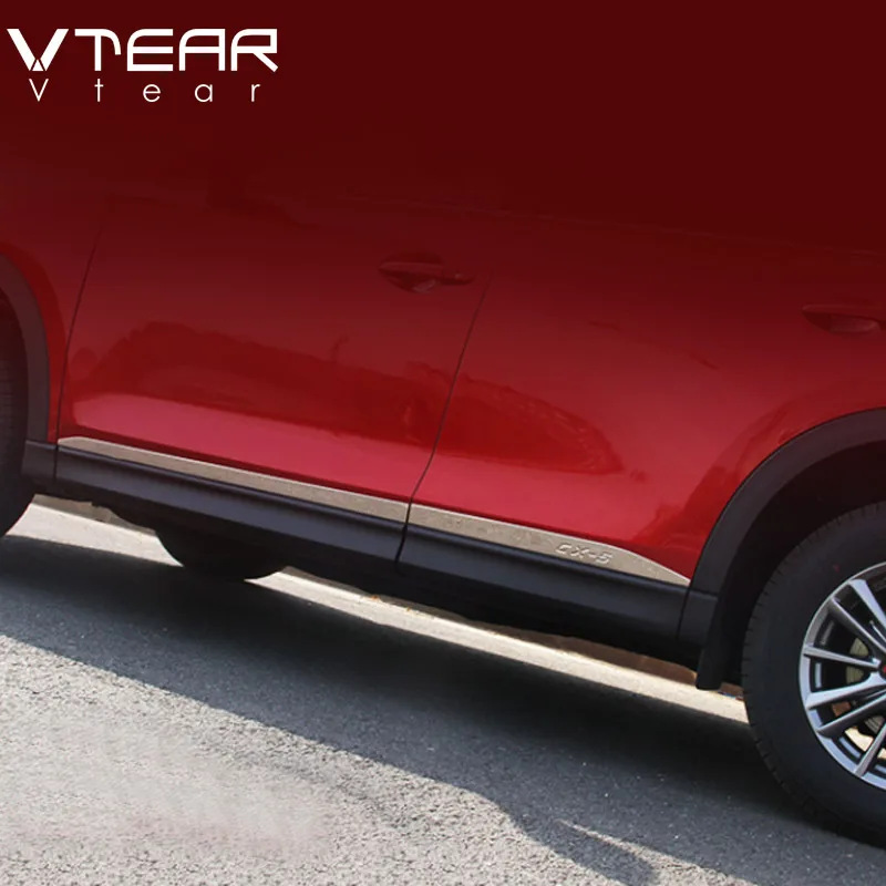 Vtear для Mazda мазда сх5 CX-5 2017 2018 2019 2020 корпус автомобильной двери из нержавеющей