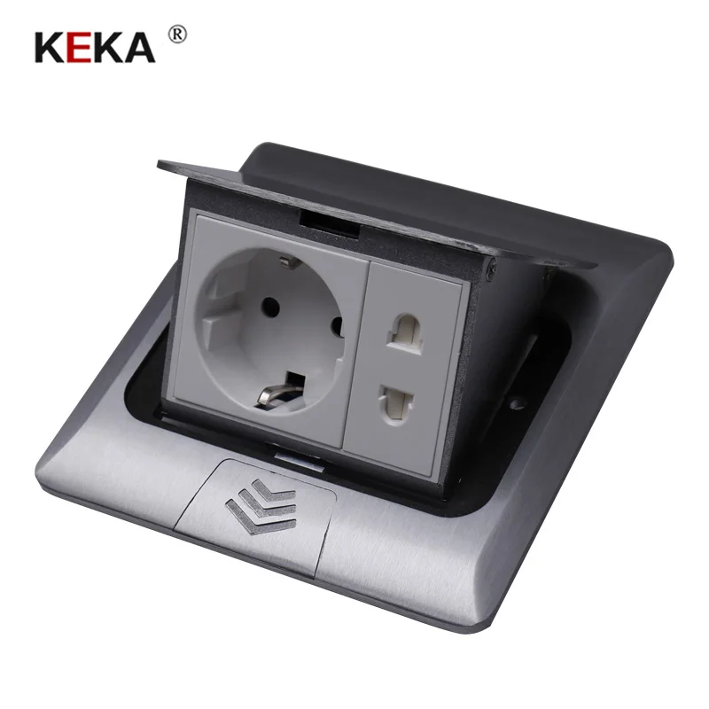 Алюминиевая серебристая Панель KEKA 16 А европейская стандартная настольная