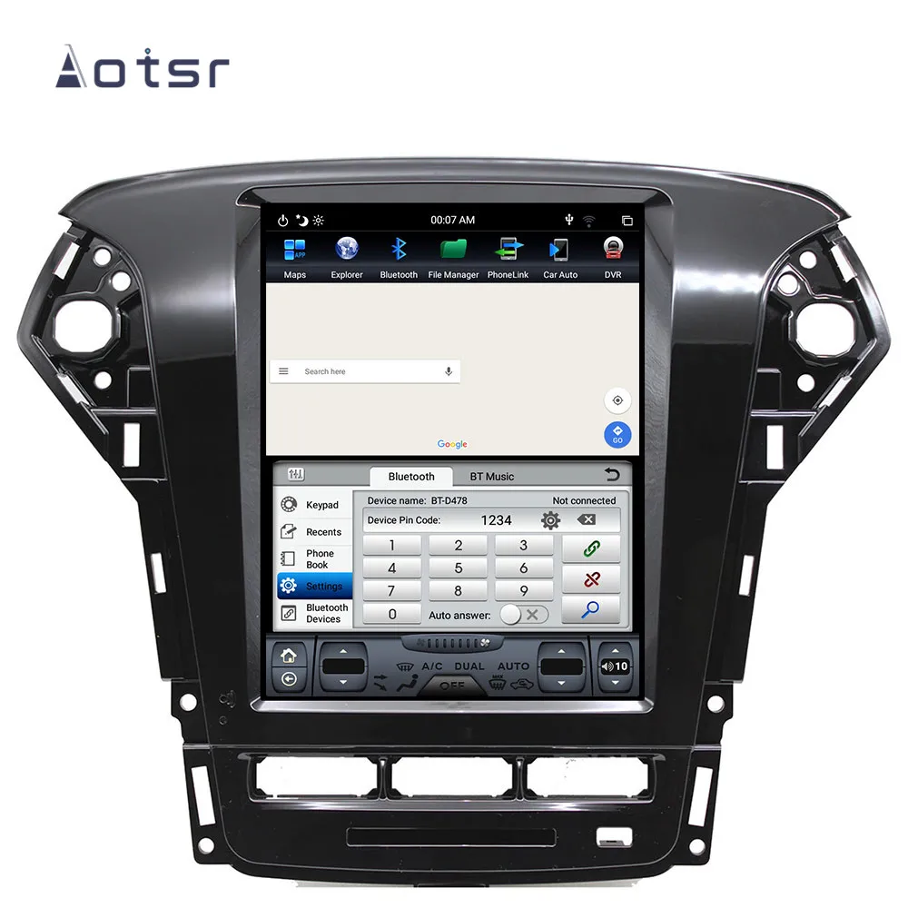 Автомобильный GPS навигатор в стиле Tesla Android 9 0 для Ford Mondeo/Fusion MK4 2011 2013 автомобильное