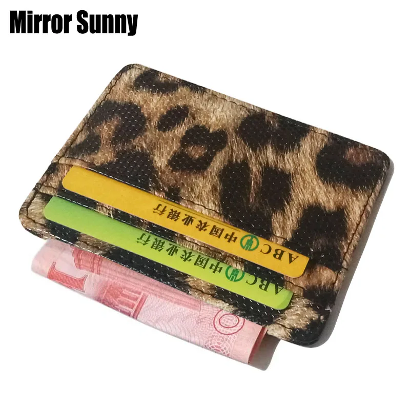 2020 маленький женский бумажник с отделениями для карт унисекс модный леопардовый