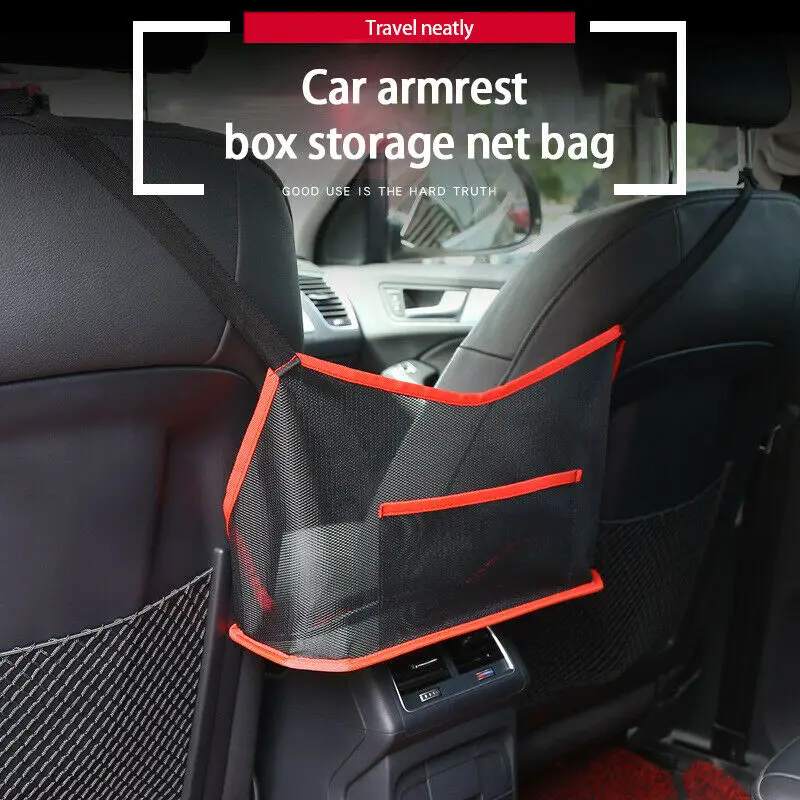 

Advanced Storage bag Net Pocket Black Red Drinks Holder PVC+PE+polyester