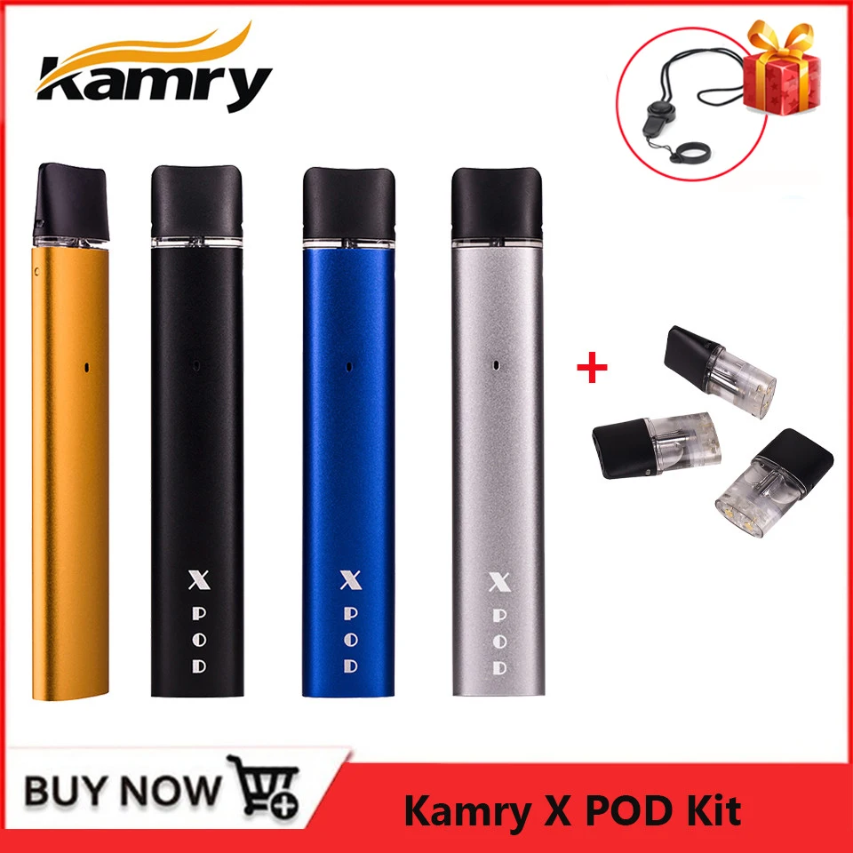 Оригинал Kamry X Pod Vape Kit 280 мАч батарея 0 8 мл одноразовый картридж электронная